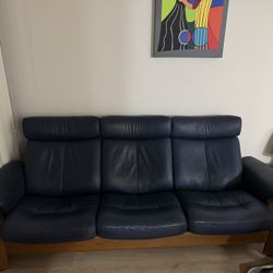 Leather, Reclining couch 