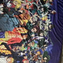 Anime Characters wall Blanket 
