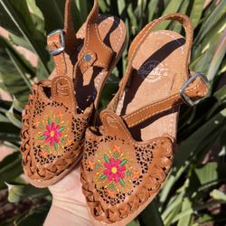Leather Mexican Huaraches Sandals Little Girl 