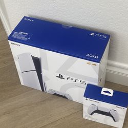 Sony Playstation 5 Disc Edition Slim Console With Additional Dual Sense Wireless Controller