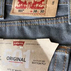Levis 501 Grey