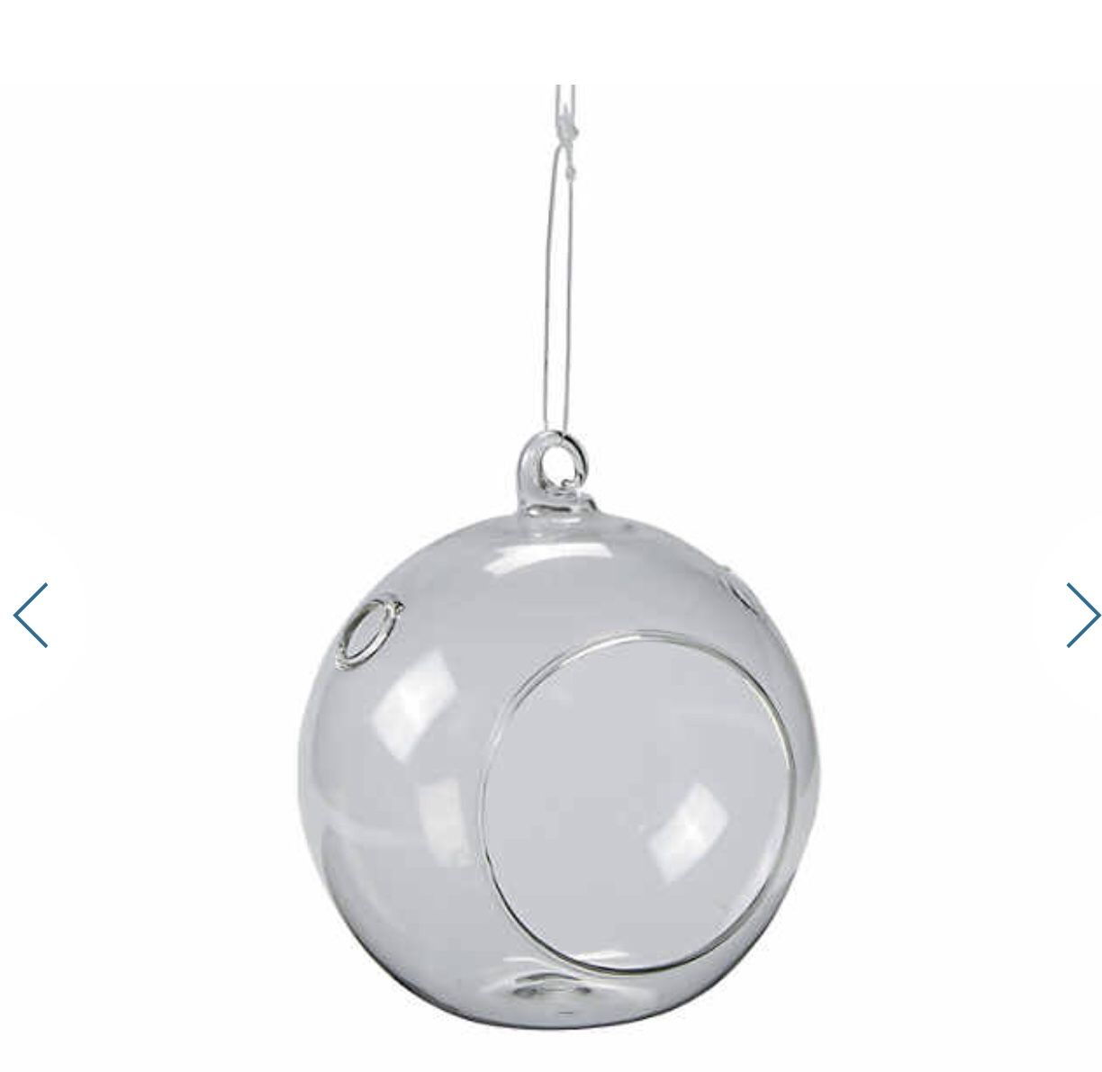Medium size hanging glass sphere