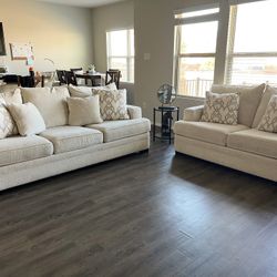 2 piece beige Sofa