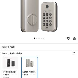 Wyze Auto-Lock Bolt, Fingerprint Keyless Entry Door Smart Bluetooth Deadbolt Replacement, Backlit Keypad, IPX5 Weatherproof, in-App History and Schedu
