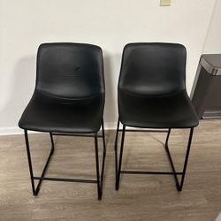 Counter Height Leather Barstools