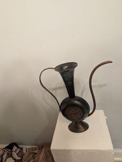 Decorative Brass Ewer Pitcher Vase Oppenheim  Isreal