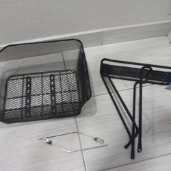 2 Bike Racks Basket And Mounting Gear 