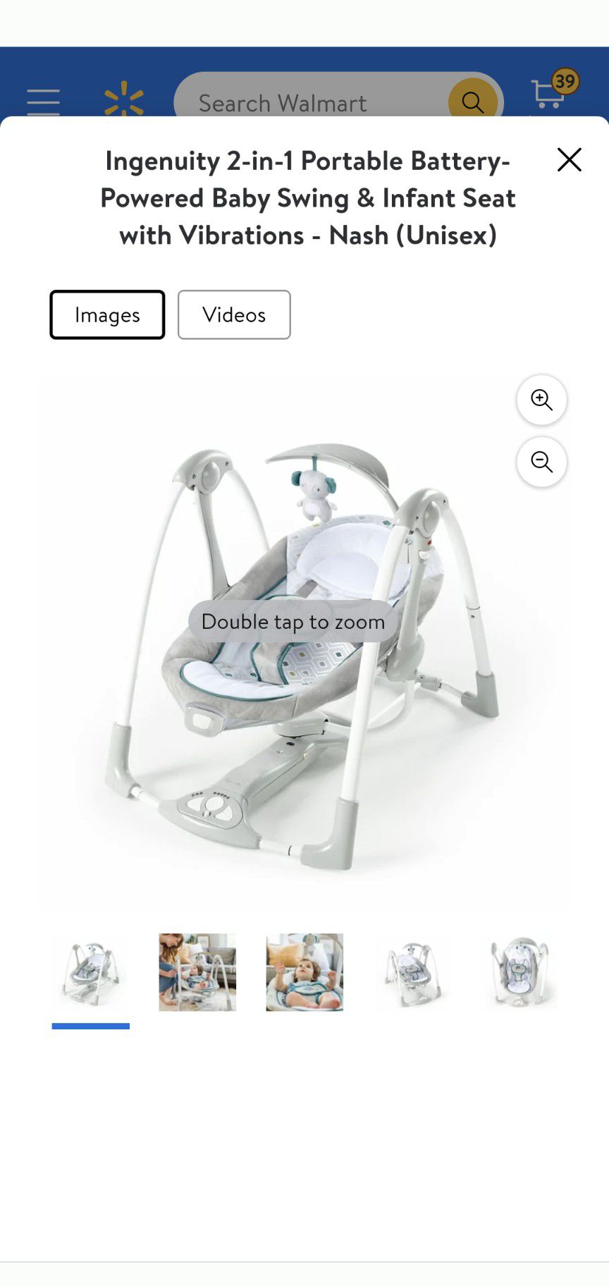 Ingenuity Baby Swing & Vibrating Seat - New In box!