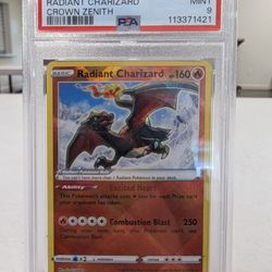 2023 Pokemon SWSH RADIANT CHARIZARD CROWN ZENITH  PSA 9