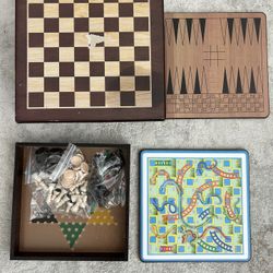 Wooden Chess Box And Variety Games