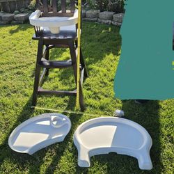 Wooden High Chair - $40