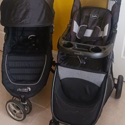 City Select Stroller ($65) , Evenflo Without Sunshade ($30)