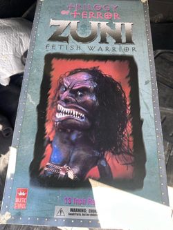 Trilogy of Terror Zuni Fetish Warrior 13 Inch Figure