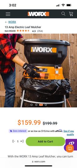 Worxs Leaf Mulcher Free