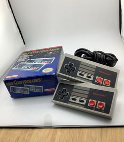 Vintage OEM Nintendo NES Controllers (2-Pack) with Original Box