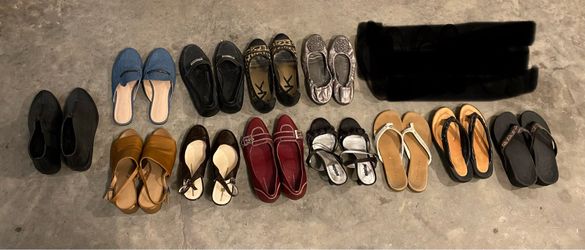 Women Flat And Heel Shoes Size 7.5-8, In Good Condition. $5/each Or All For $50