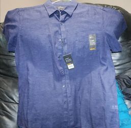 Mark Anthony luxury slim fit short sleeve button up