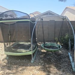 Kids Jump And Swing