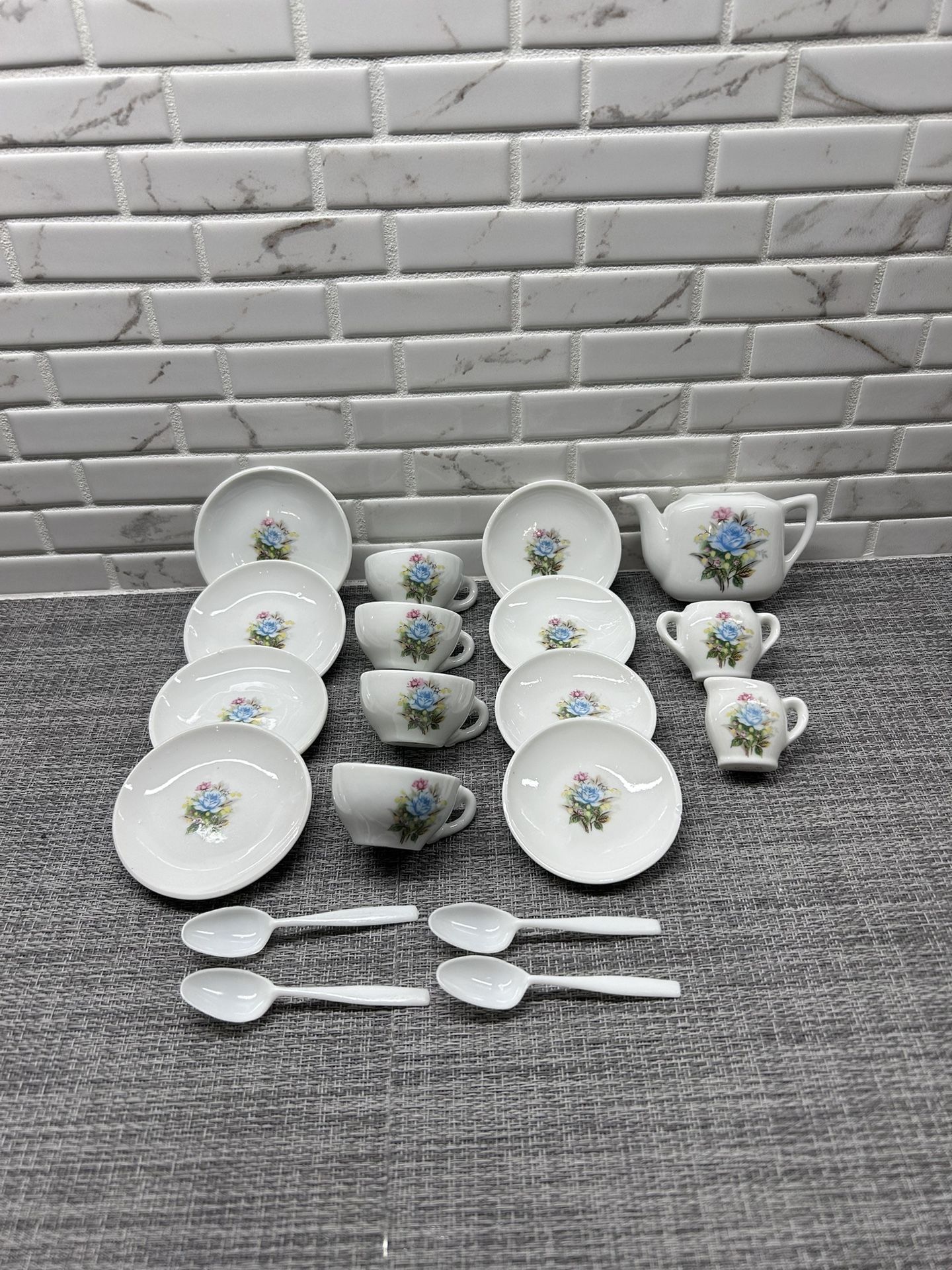 Children's Toy Porcelain China Tea Set (Japan)