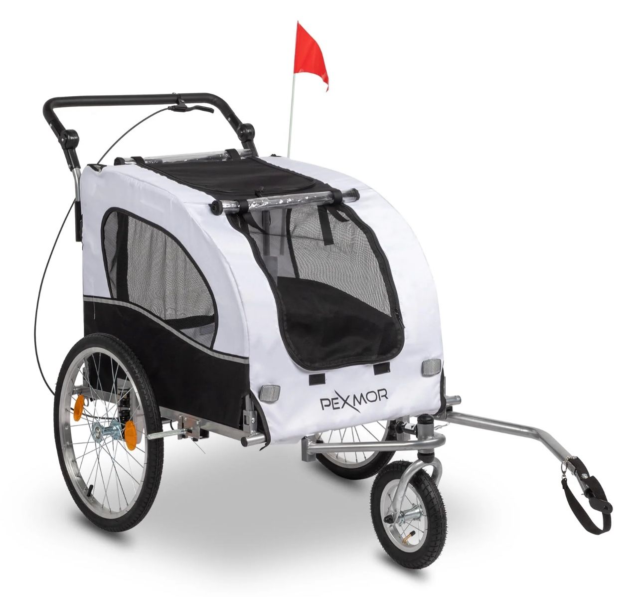 PEXMOR Bike Dog Trailer Pet Carrier