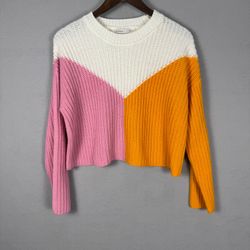 Sincerely Jules Women's Medium Colorblock Knit Sweater