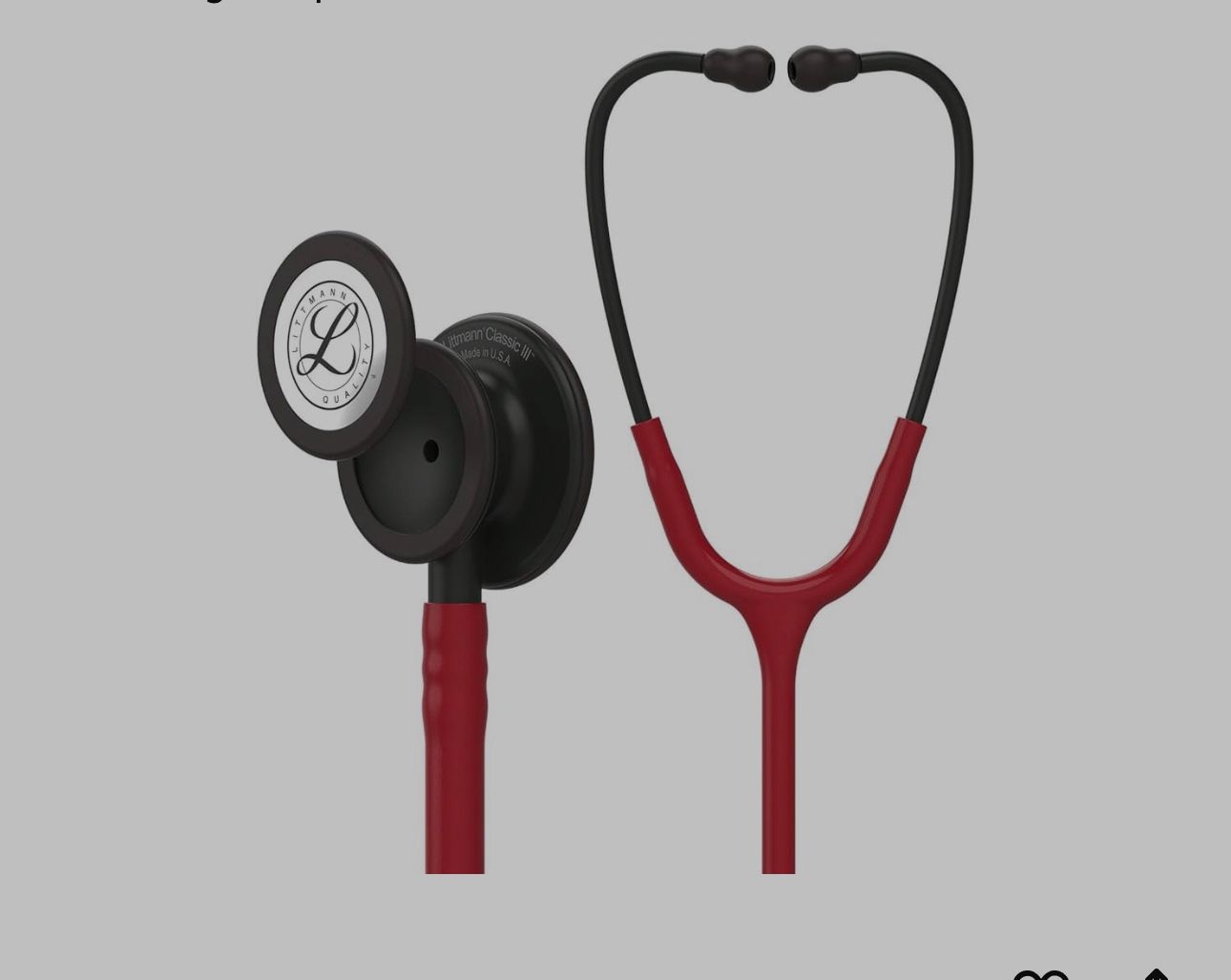 New In Box!! 3M Littmann Classic III Monitoring Stethoscope, 5868