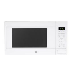 General Electric white countertop microwave