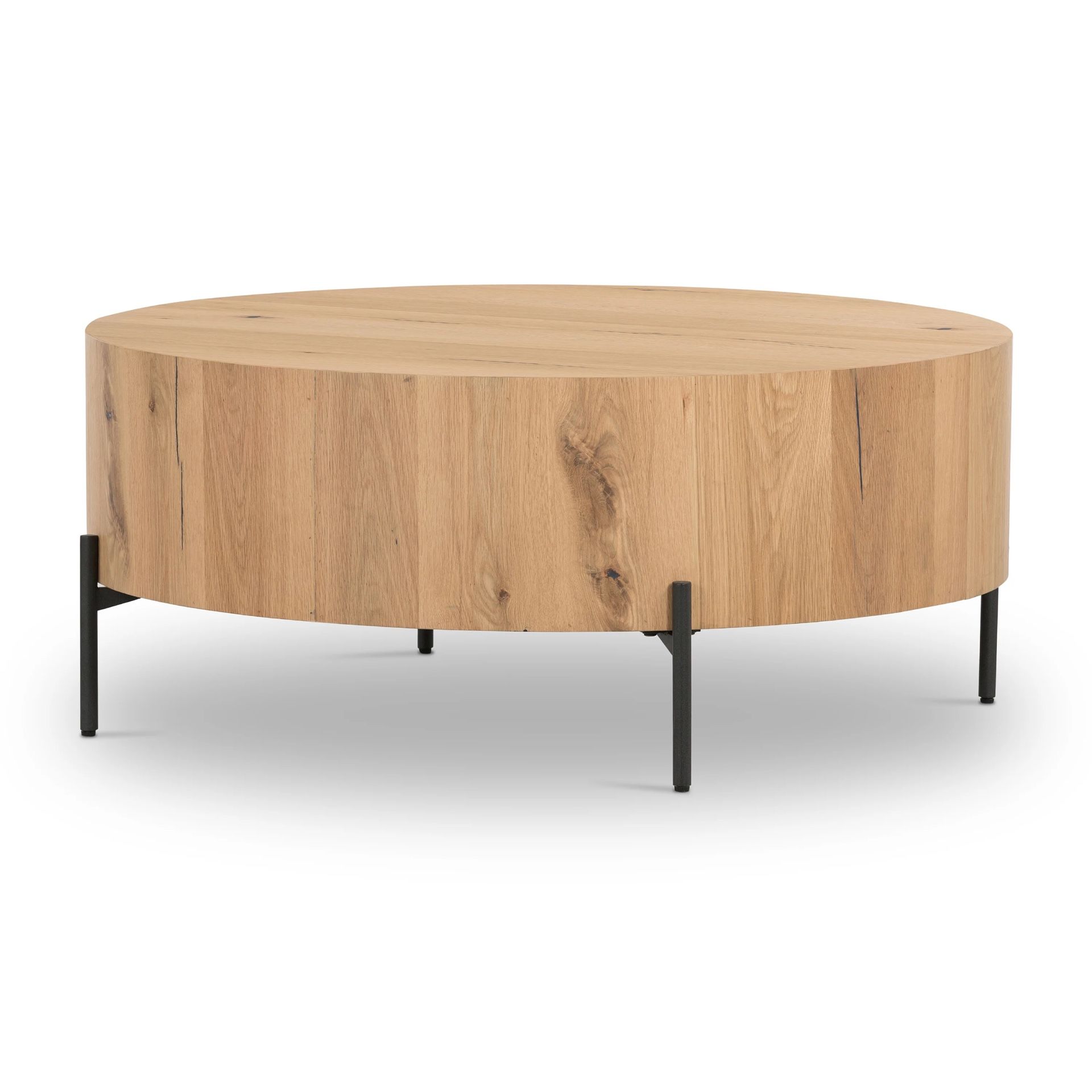 New 38” Eaton Drum Coffee Table