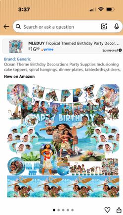 Moana party decorations