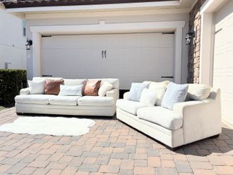 Havertys Off White Couch Loveseat Set