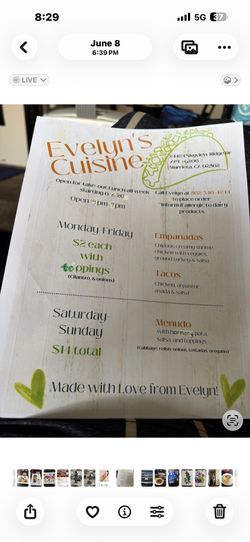 Evelyn’s cuisine