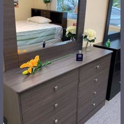 Dresser With Mirror Deluxe $359;