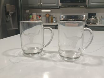 2 Longhorn glasses