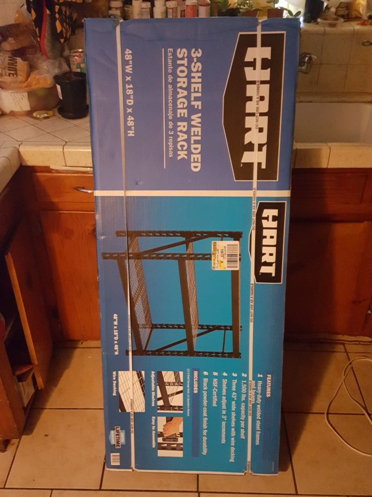 Metal 3 shelf HART New in box