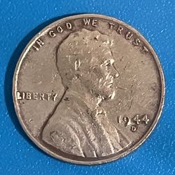 1944 Wheat Penny D - Non - Magnetic. $100,000.00