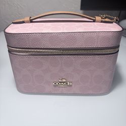 Coach Powder Pink Cosmetic Case