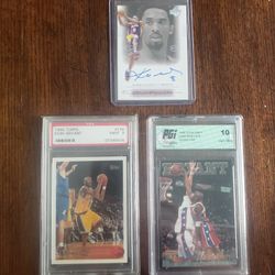 Kobe Bryant Rookie And Autographed Cards!