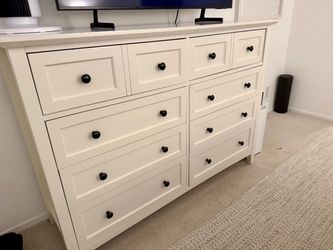 White Wooden Chest of Drawers