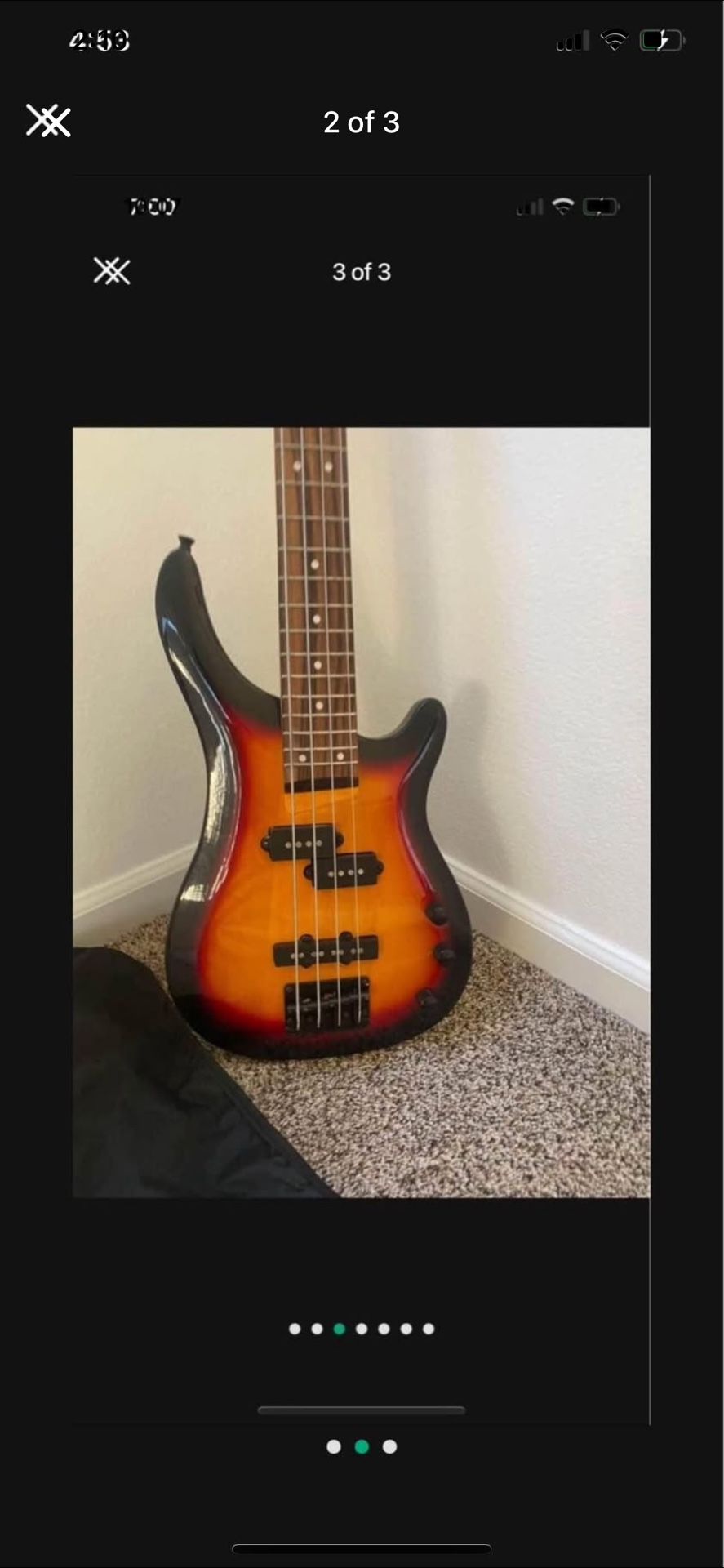 Electric bass guitar 4 string