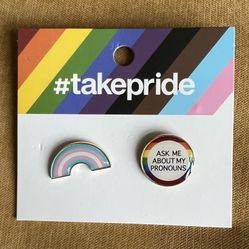 Trans Pin & Pronoun Pin