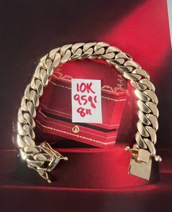 10K Solid Gold 🇨🇺 Links Bracelet 94.7Gr  8 Inches Long