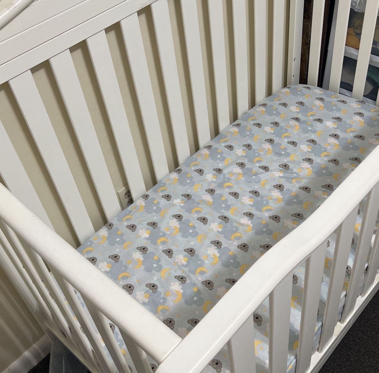 Set Of 2 Crib Matters Fitted Sheet And One 3 Piece Set Of Comfort Set