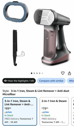 Rowenta Handheld Steamer 3-in-1 with Accessories
