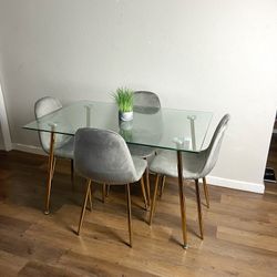 Gray Kitchen Table Set