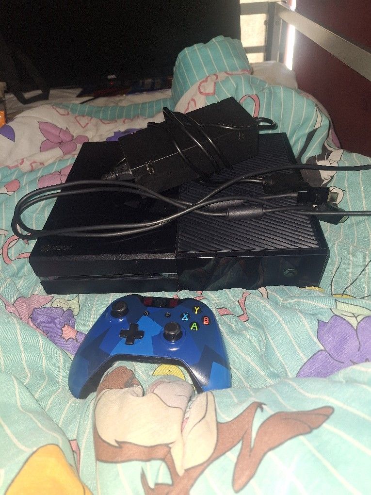 Xbox One with a game