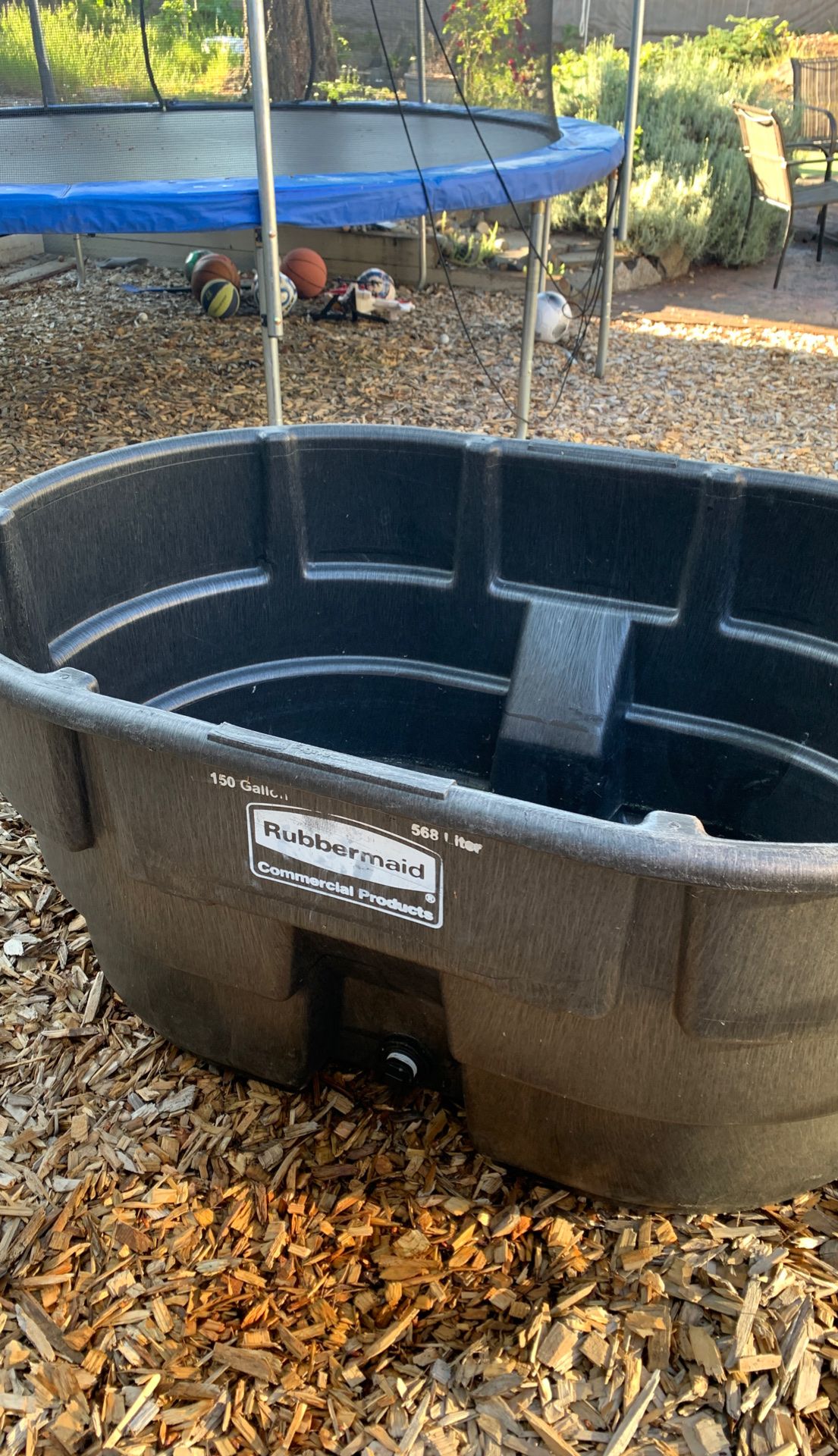 Rubbermaid Structural Foam Stock Tanks, 150 gal. Capacity, 424500GRAY