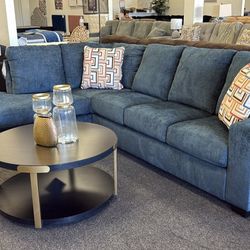 Sectional Sofa In Blue 