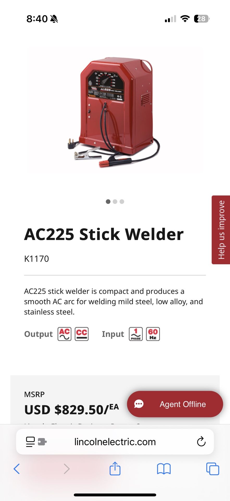 Brand new arc welder new in box, unopened