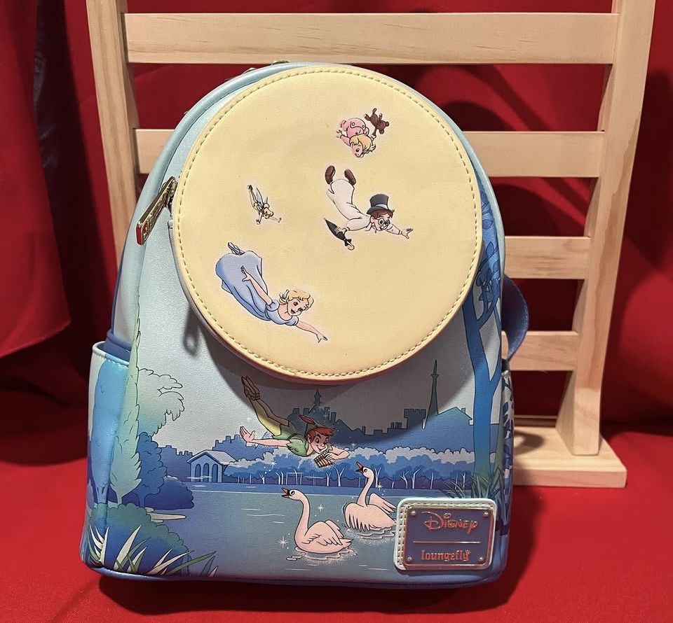 Loungefly Disney Peter Pan Night Glitter Mini Backpack Loungefly Disney Peter Pan Night Glitter Mini Backpack | Hot  main image 4
