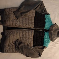 LARGE BURNSIDE HOODIE JACKET $40